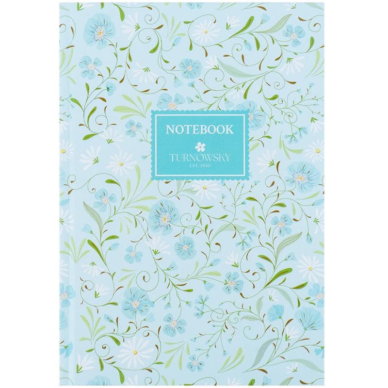 Блокнот А5 96арк. кліт. тв. обкл. "Turnowsky Floral 2" №8457-11-A-TR/Axent — фото товару | Канцелярський Сад