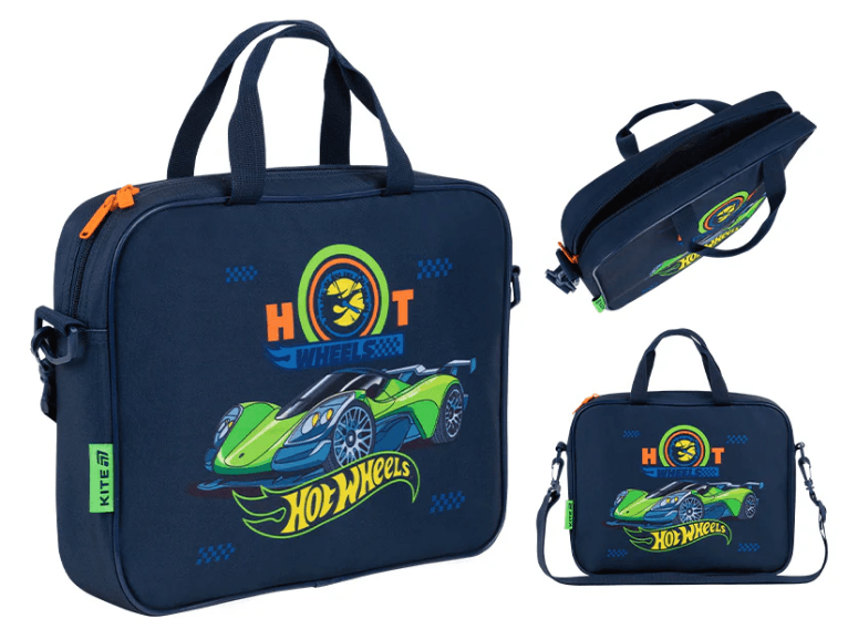 Сумка "Kite" А4 Hot Wheels 1від. №HW26-589 — купити | Канцелярський Сад
