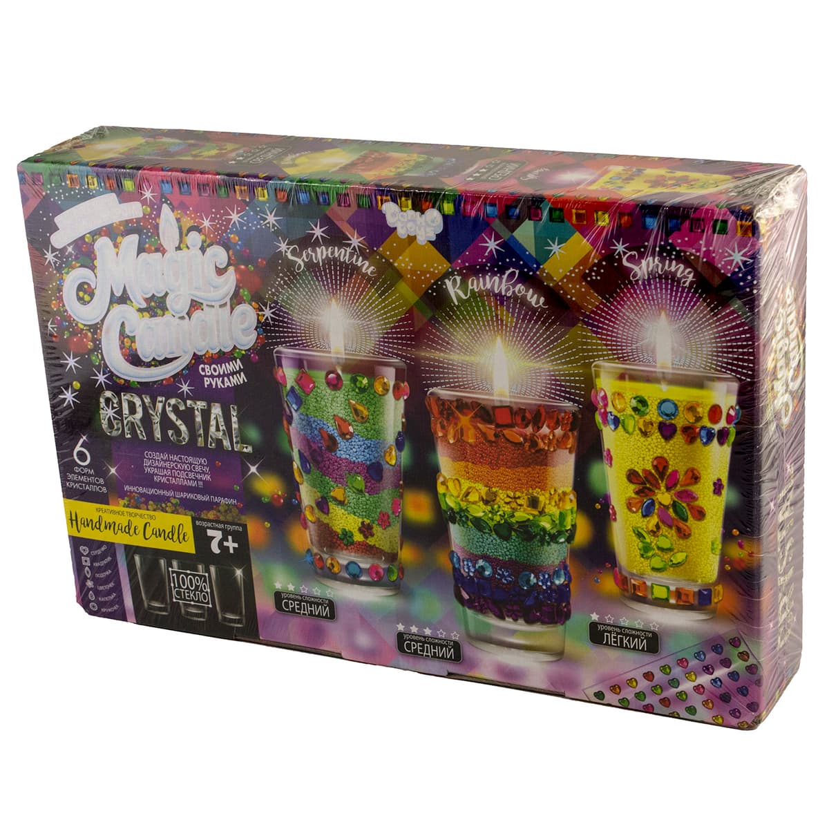 Набір креативної творчості"Magic Candle Crystal"парафінофі свічки №MgC-02-01/DankoToys — купити | Канцелярський Сад