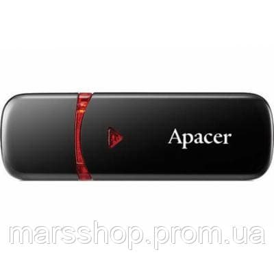 Флеш-пам`ять 64GB "Apacer" AH333/0707 USB2.0 black №0707 — купити | Канцелярський Сад