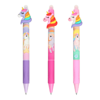 Ручка авт. гел. "Zibi" №ZB.2214-99 Unicorn Kids Line 0,5мм синя — купити | Канцелярський Сад
