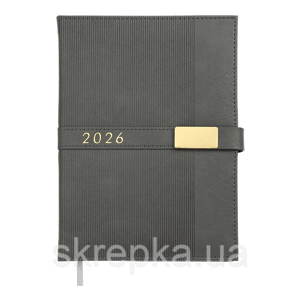 Щоден. А5 "Buromax" дат2027 Leroy сірий №BM.21145-09 — фото товару | Канцелярський Сад