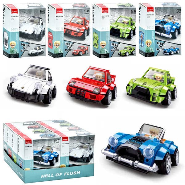 Конструктор "Sluban" Авто серія,машина,1:40,від 157дет,фірурка,в кор-ці№M38-B1205 — фото товару | Канцелярський Сад