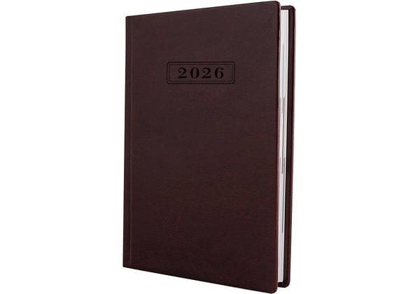 Щоден. А5 "Optima" дат2027 Nebraska темно-коричневий №O26113-43 — купити | Канцелярський Сад