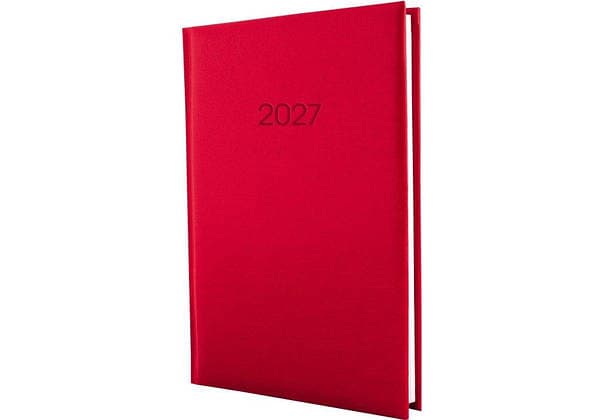 Щоден. А5 "Economix" дат2027 Allegra червоний №E21691-03 — фото товару | Канцелярський Сад