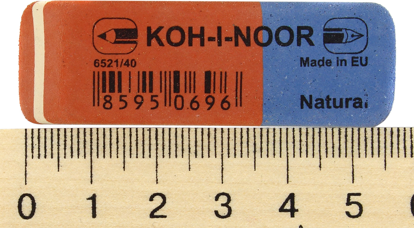 Гумка "Koh-i-noor" Blue Star червоно-синя №6521/40(40)(320) — фото 4