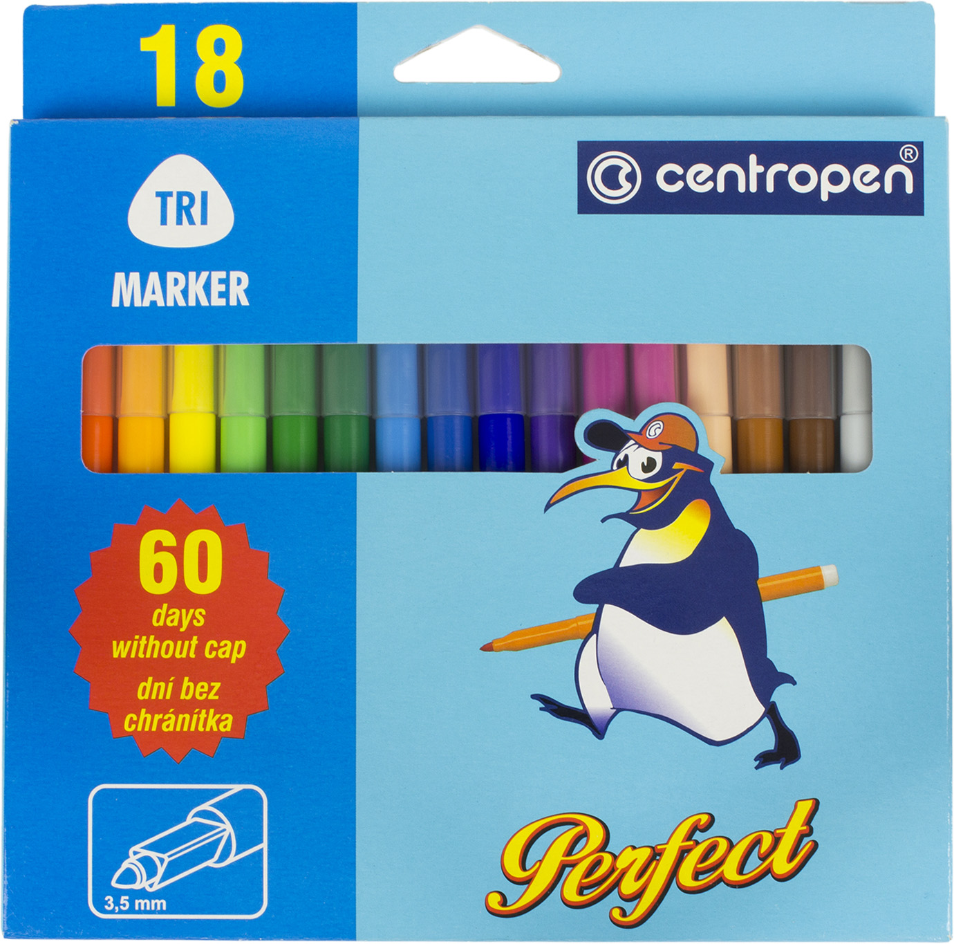 Фломастери "Centropen" 18кольор. Perfect №2510/18(10)(170) — купити | Канцелярський Сад