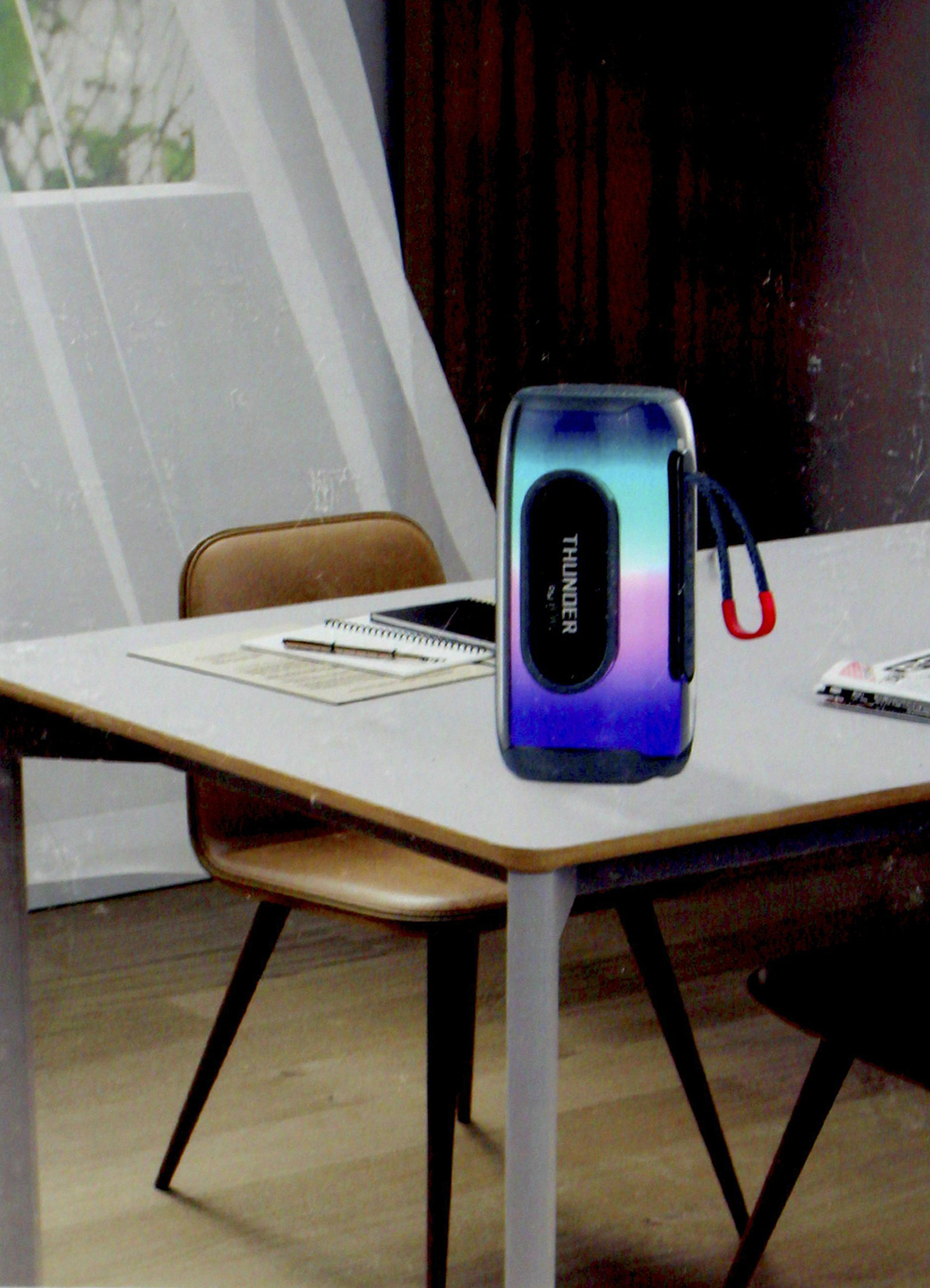АС BT WIWU P40 Max Thunder Transparent LED Light blue/Breidon/ — фото 4