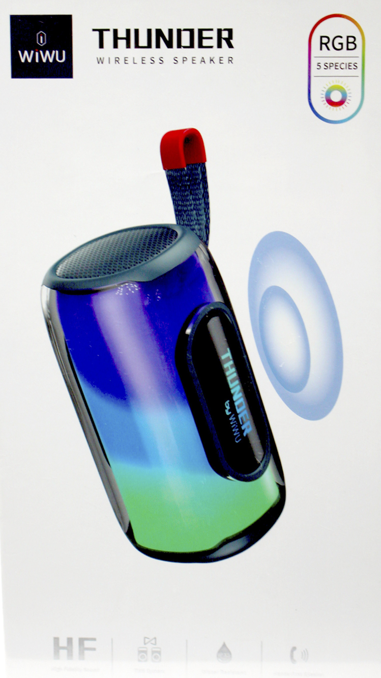 АС BT WIWU P40 Max Thunder Transparent LED Light blue/Breidon/ — фото 6