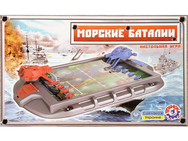 Гра "Морські баталії",укр.,"Технокомп" №1110(4) — фото товару | Канцелярський Сад
