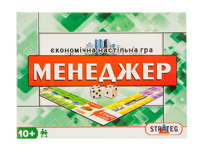 Гра "Менеджер" вел.,укр.,40х26х5см №485/30453/Strateg/(10) — фото товару | Канцелярський Сад