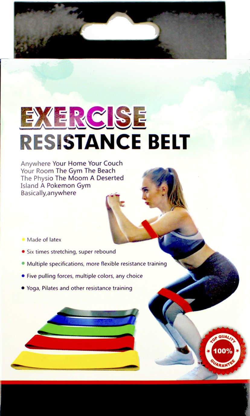 Набір фітнес-резинок "Exercise Resistance Belt" 5шт/Breidon/ — фото 6