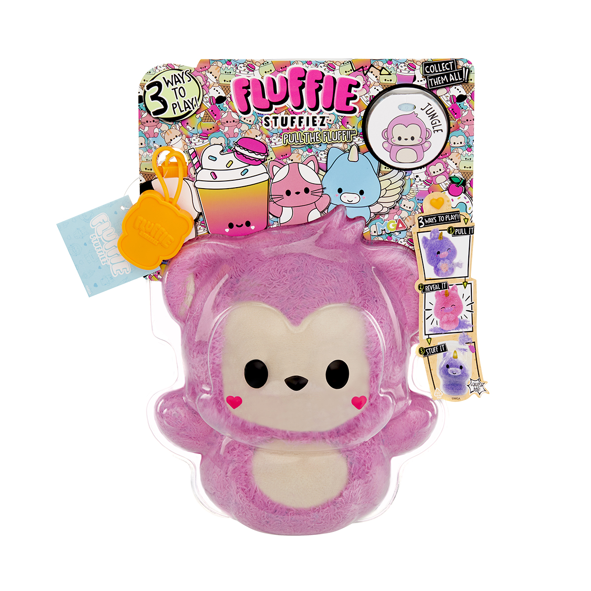 М'яка іграшка-антистрес Fluffie Stuffiez серії "Small Plush" – Мавпочка №511670/КіддіСвіт/ — купити | Канцелярський Сад