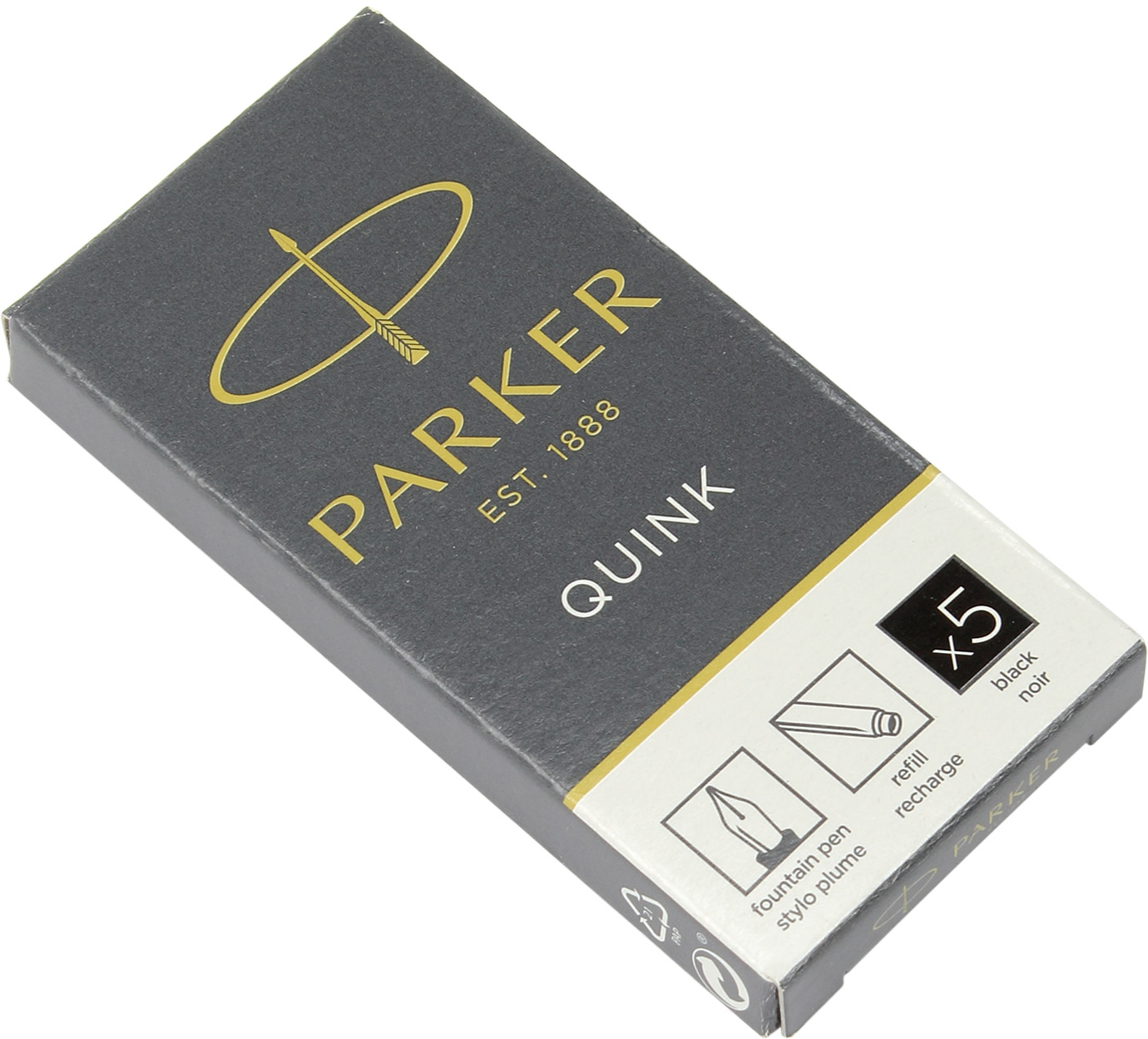 Набір картриджів "Parker Quink" №11410BK (5шт) чорн. — фото товару | Канцелярський Сад