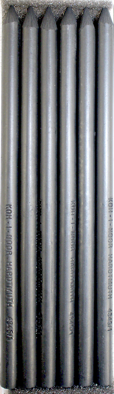 Грифель "Koh-i-noor" №4345/1 5,6мм графіт натур., дуже м'який(6)(144) — фото 3