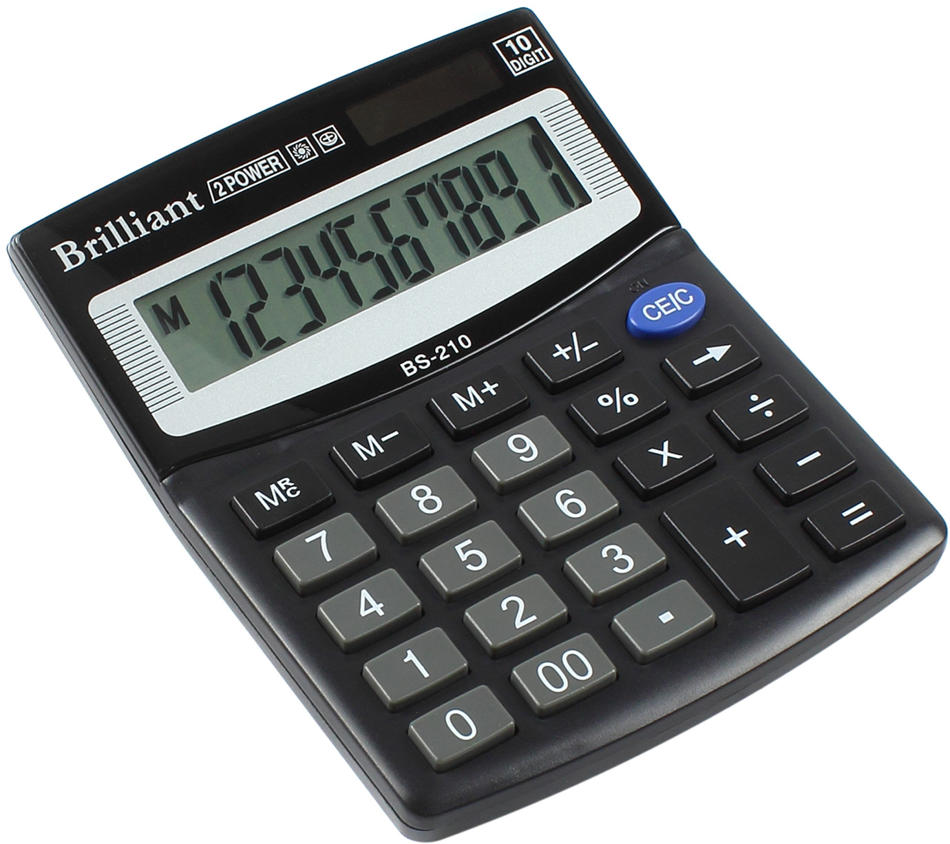 Калькулятор "Brilliant" №BS-210 (10-розряд.)(50) — купити | Канцелярський Сад