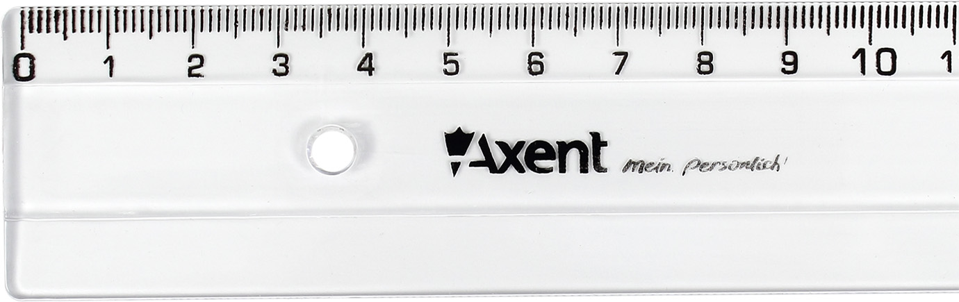 Лінійка пласт. 50см "Axent" прозор. №7350(50) — фото 4