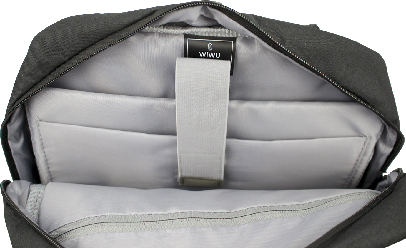 Рюкзак для ноутбука "WIWU" Minimalist Backpack 15,6" black/Breidon/ — фото 8