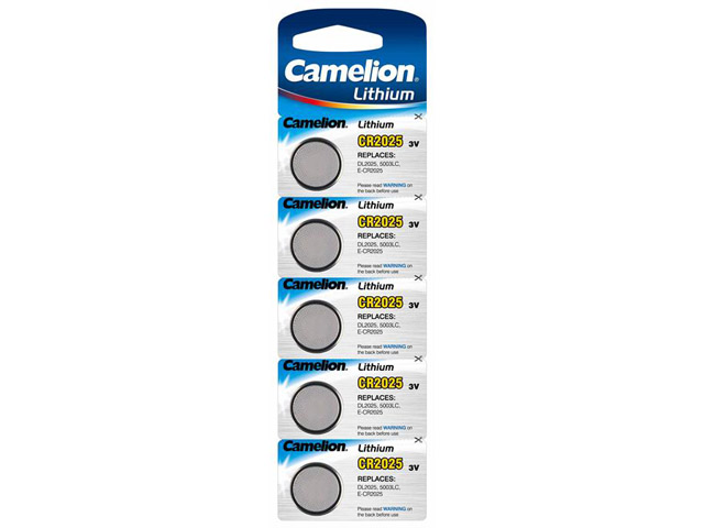 Батарейка Camelion CR2025/5bl 3V(5)(150) — купити | Канцелярський Сад