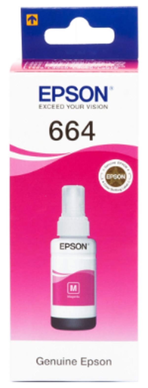 Чорнило Epson L100/L200 70мл magenta №664/C13T66434A — фото товару | Канцелярський Сад