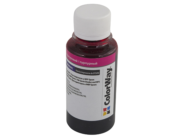 Чорнило ColorWay Epson TX650/EW650M 100мл magenta — фото товару | Канцелярський Сад