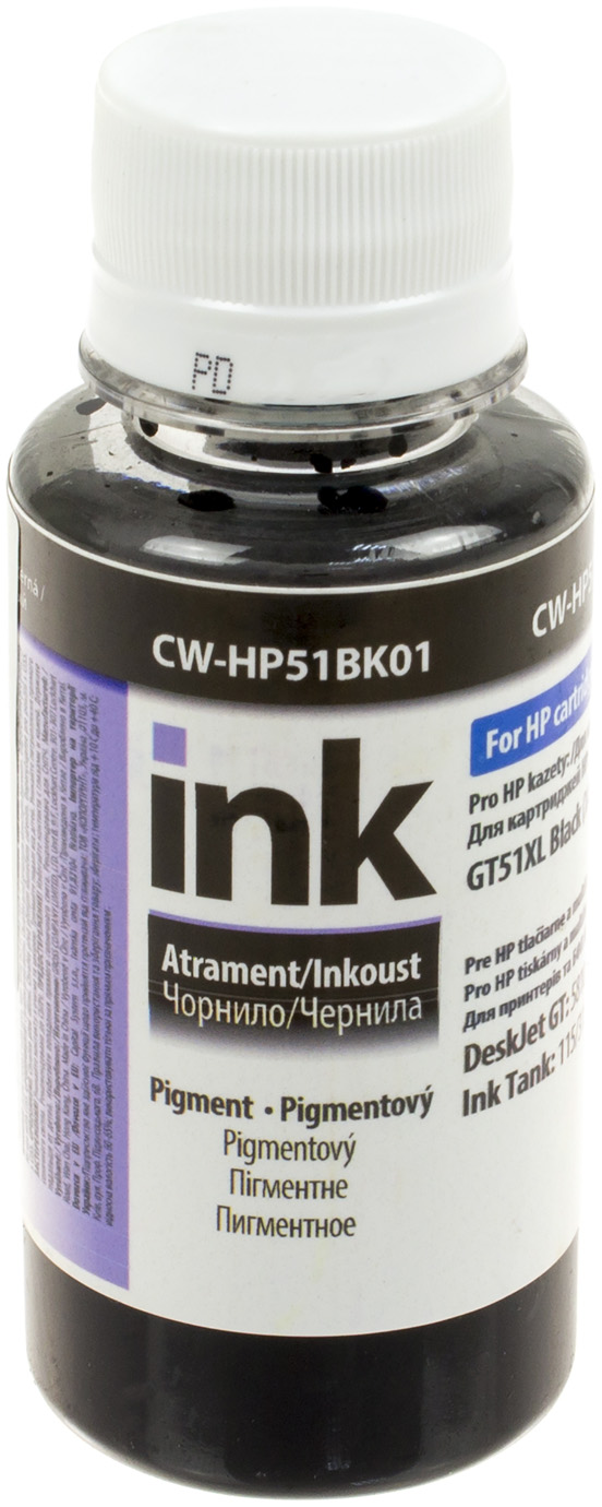 Чорнило ColorWay HP Ink Tank 115/315/415 100мл black pigment №HP51BK — купити | Канцелярський Сад