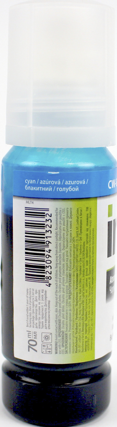 Чорнило ColorWay Epson L-4150/4160/6160/6170 70мл cyan — фото 6