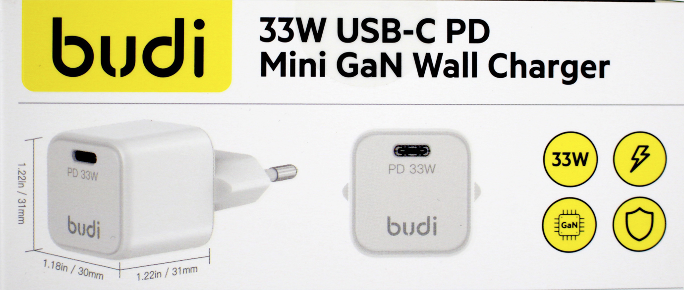 Зарядний пристрій Budi №AC018EW 33W Type C швидка зарядка/Breidon/ — фото 5