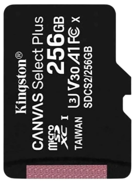 Карта пам`яті 256Gb Micro-SDXC(UHS-1) Kingston Canvas Select Plus Gen3 R-150MB/s class10 — купити | Канцелярський Сад