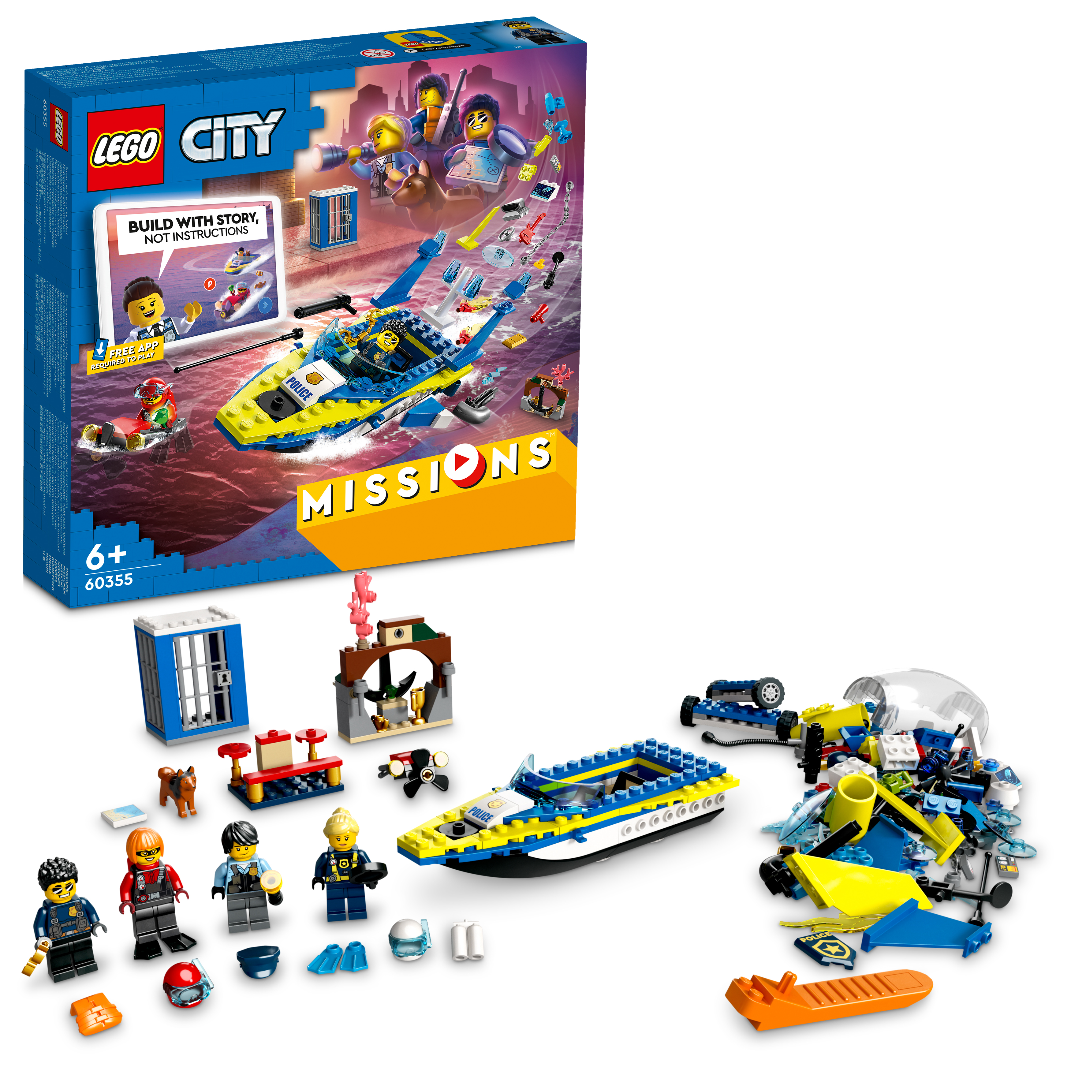 Конструктор "LEGO" City Детективні місії водної поліції 5+ №60355(4) — купити | Канцелярський Сад