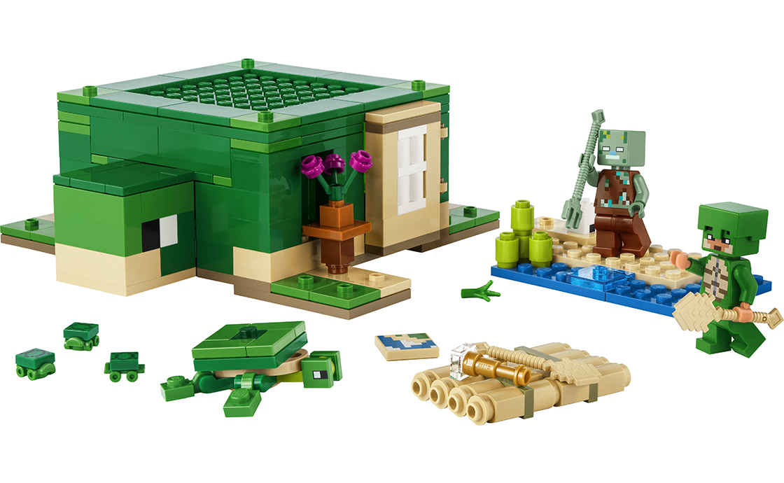 Конструктор "LEGO" Minecraft Пляжний будинок у формі черепахи №21254(6) — фото 3