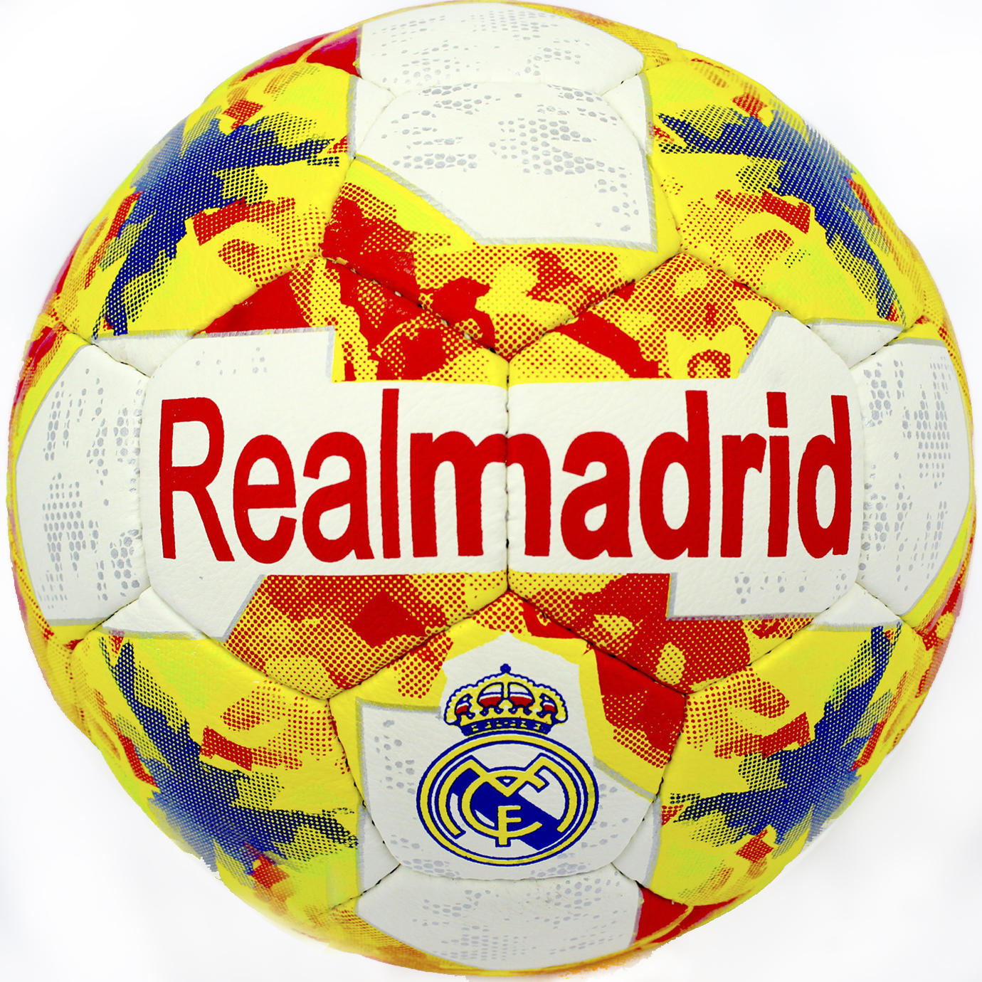 М'яч футбольний Real Madrid жовто-білий — фото товару | Канцелярський Сад