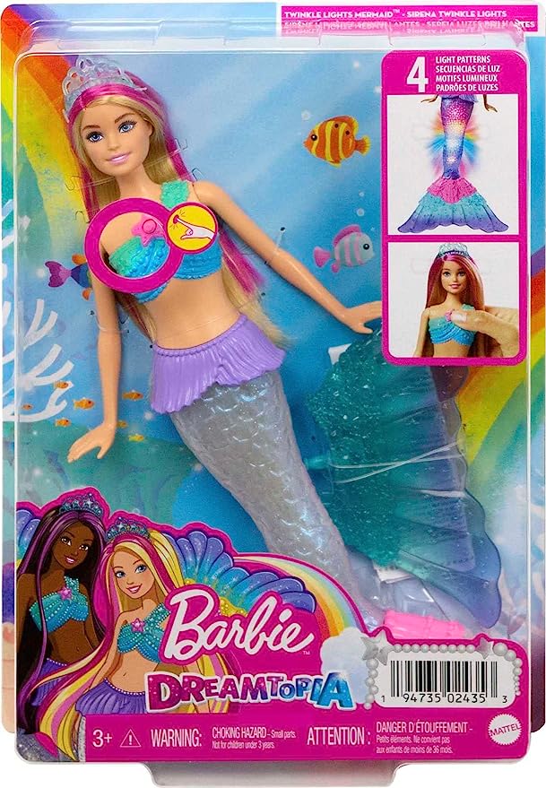 Лялька-русалка "Сяючий хвостик" серії Дрімтопія №HDJ36/Barbie/(4) — фото товару | Канцелярський Сад