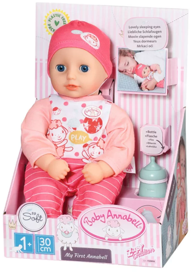 Лялька "My First Bath Annabell" - Моє перше малятко 30см №709856/КіддіСвіт/(4) — фото товару | Канцелярський Сад