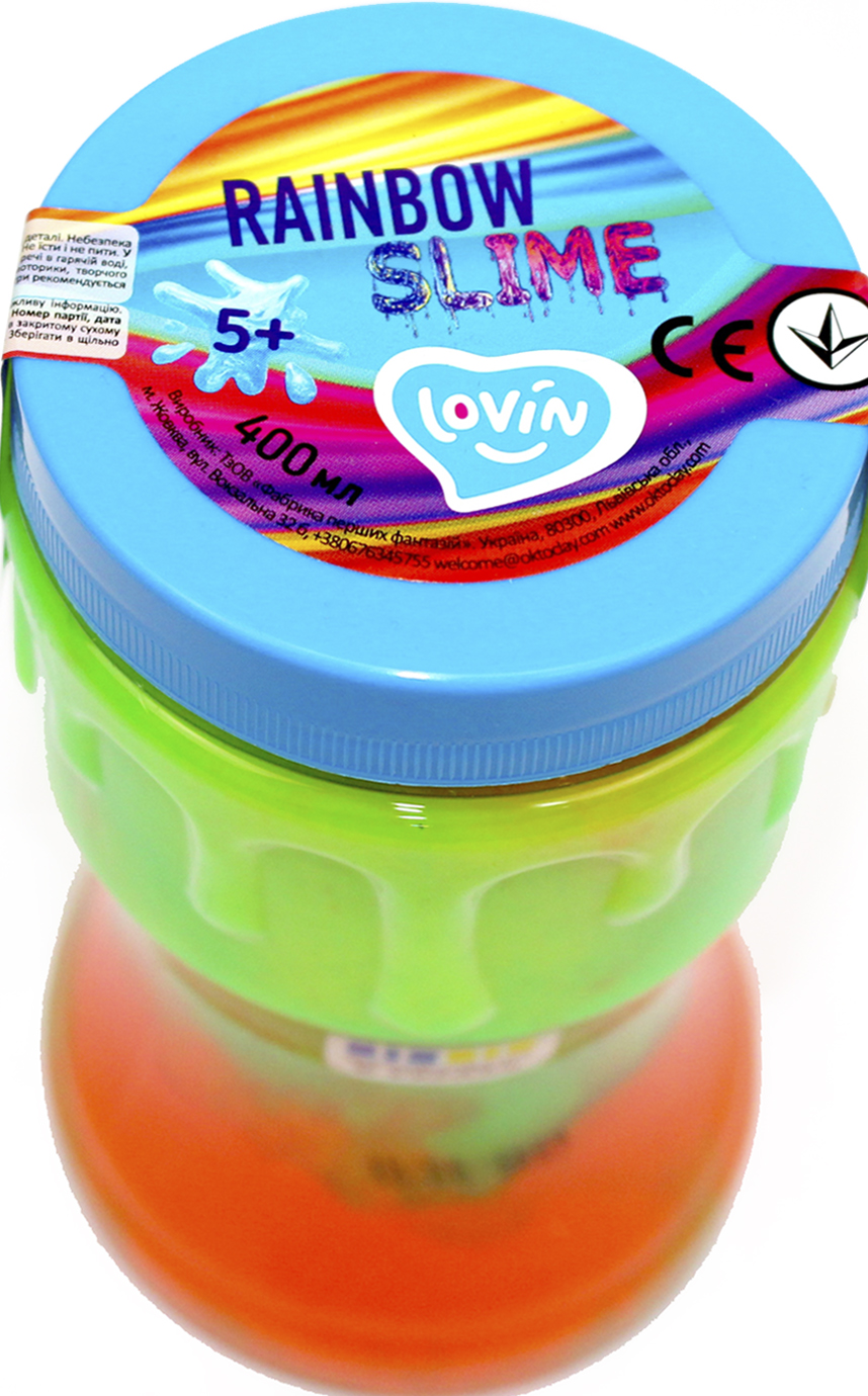 Іграшка-антистрес "Lovin" Rainbow slime kit 400мл №80143(12) — фото 3