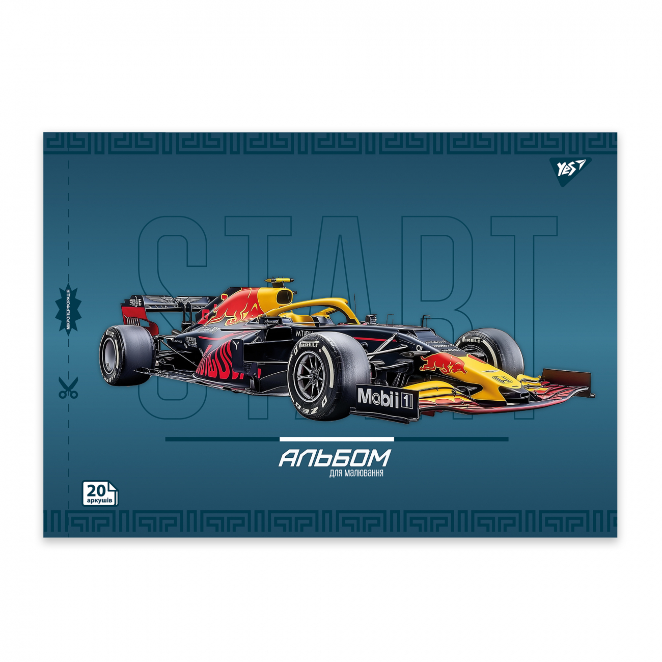 Альбом для малюв. на скобі 20/100 А4 з перфор. Cars №130604/Yes/(4)(128) — фото 4