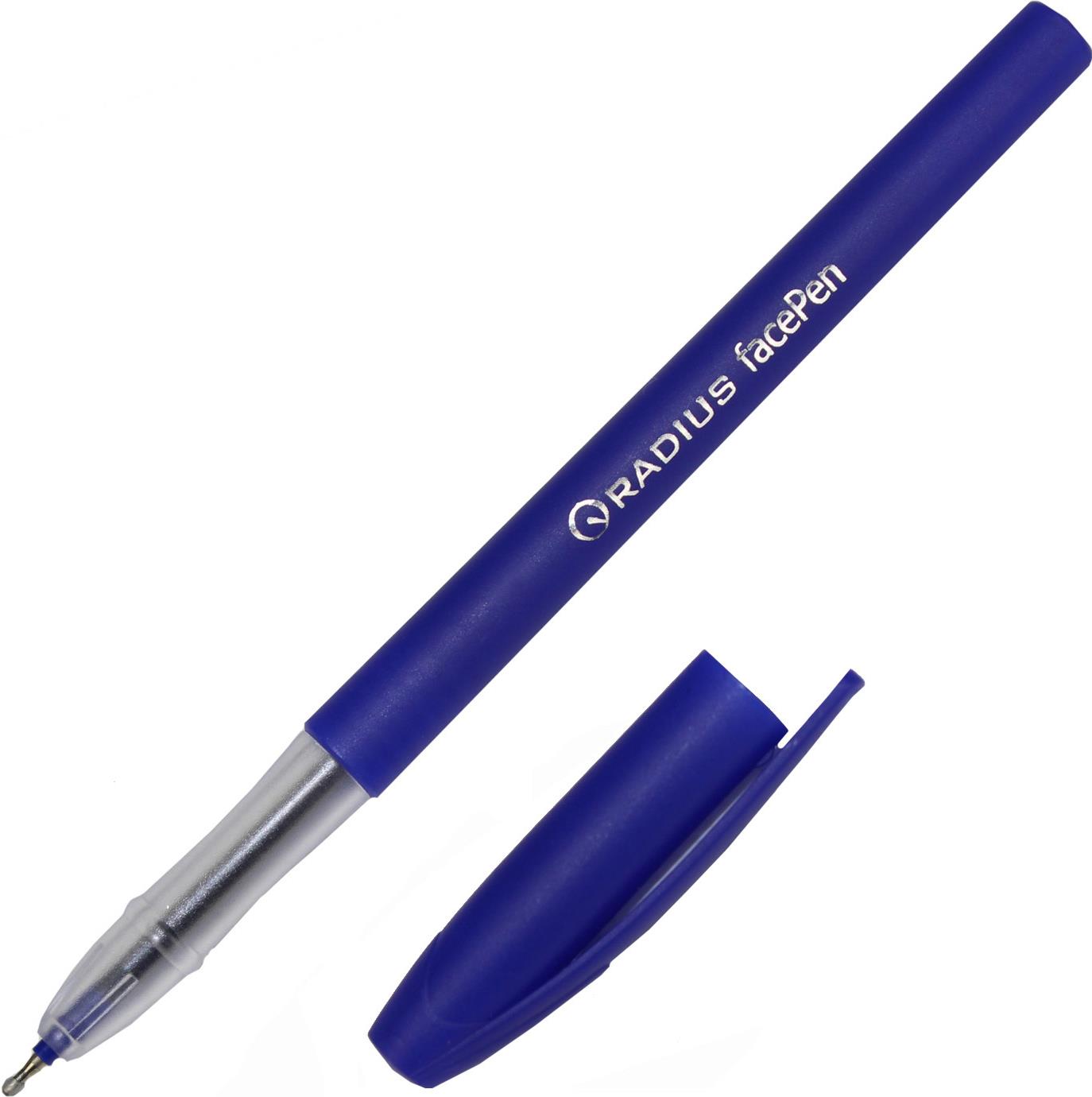 Ручка кульк. "Radius" №7890 Face pen 0,7мм синя,картон. уп.(50)(500)(2000) /1/ — фото 3