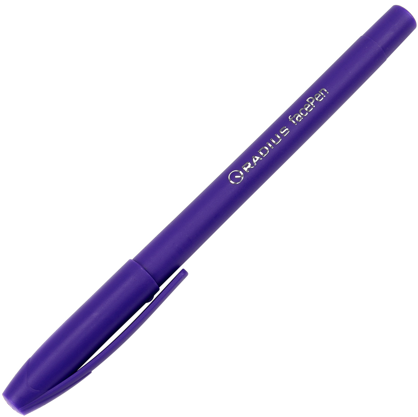 Ручка кульк. "Radius" №7890 Face pen 0,7мм фіолет. картон.уп.(50)(500)(2000) — фото товару | Канцелярський Сад