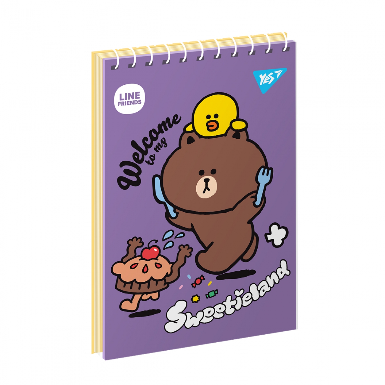 Блокнот пруж. А6 80арк. "Line Friends" №151963/Yes/(3)(6)(210) — фото 3