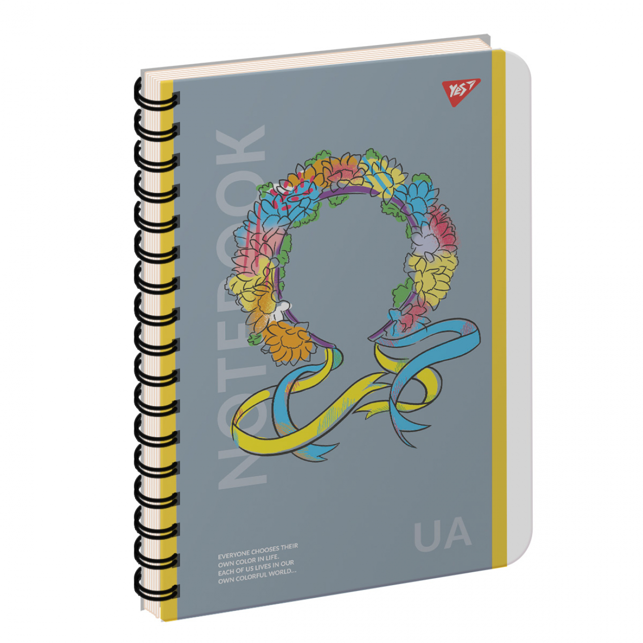 Зошит пруж. А4 144арк. пласт. обкл. "Notebook UA" №681943/Yes/(3)(33) — купити | Канцелярський Сад