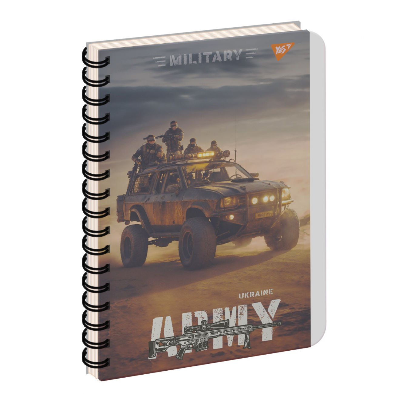 Зошит пруж. А4 144арк. пласт. обкл. "Army Ukraine" №681944/Yes/(3)(33) — купити | Канцелярський Сад