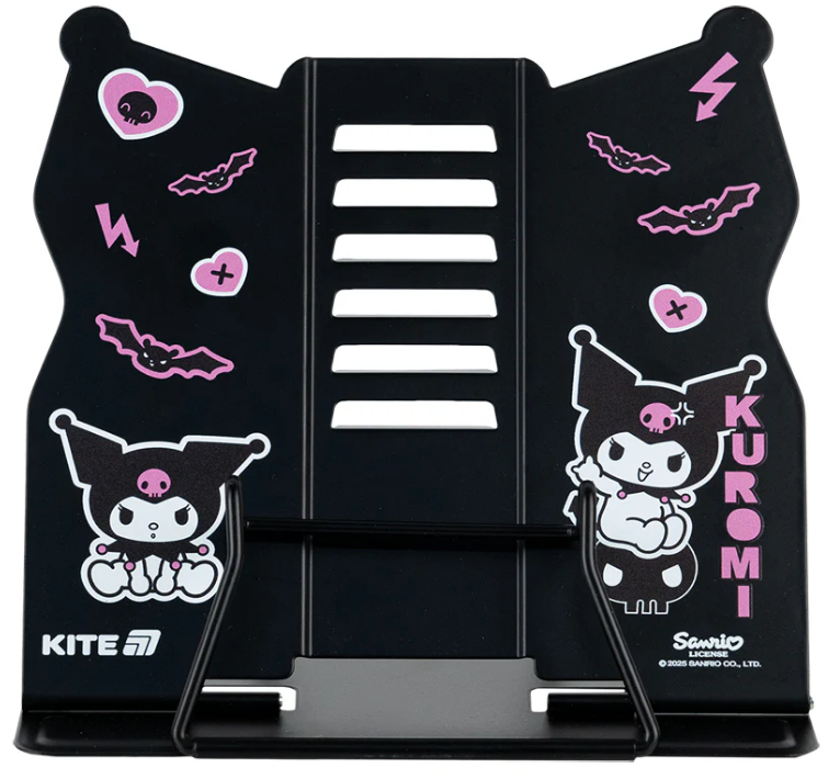 Підставка для книг "Kite" "Kuromi" №HK25-390 метал. — фото товару | Канцелярський Сад