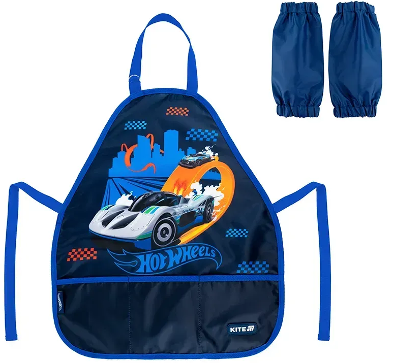 Фартух для творч. "Kite" №HW25-161 Hot Wheels — купити | Канцелярський Сад