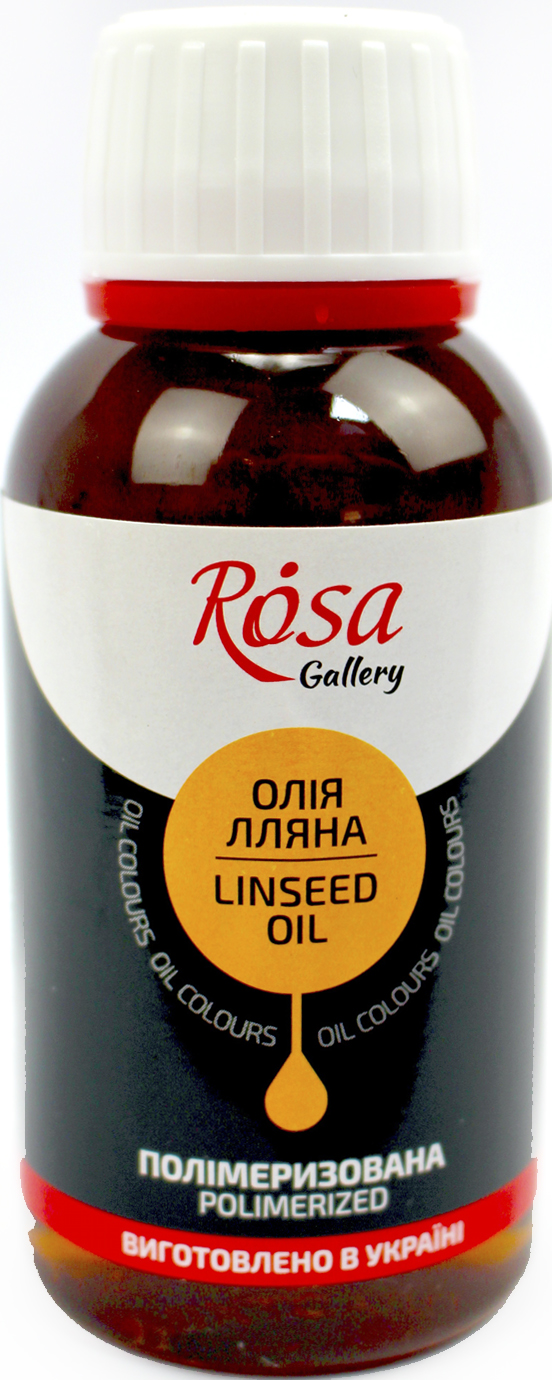 Олія лляна "Rosa Gallery" полімерізована, 125мл №75401125(15) — купити | Канцелярський Сад