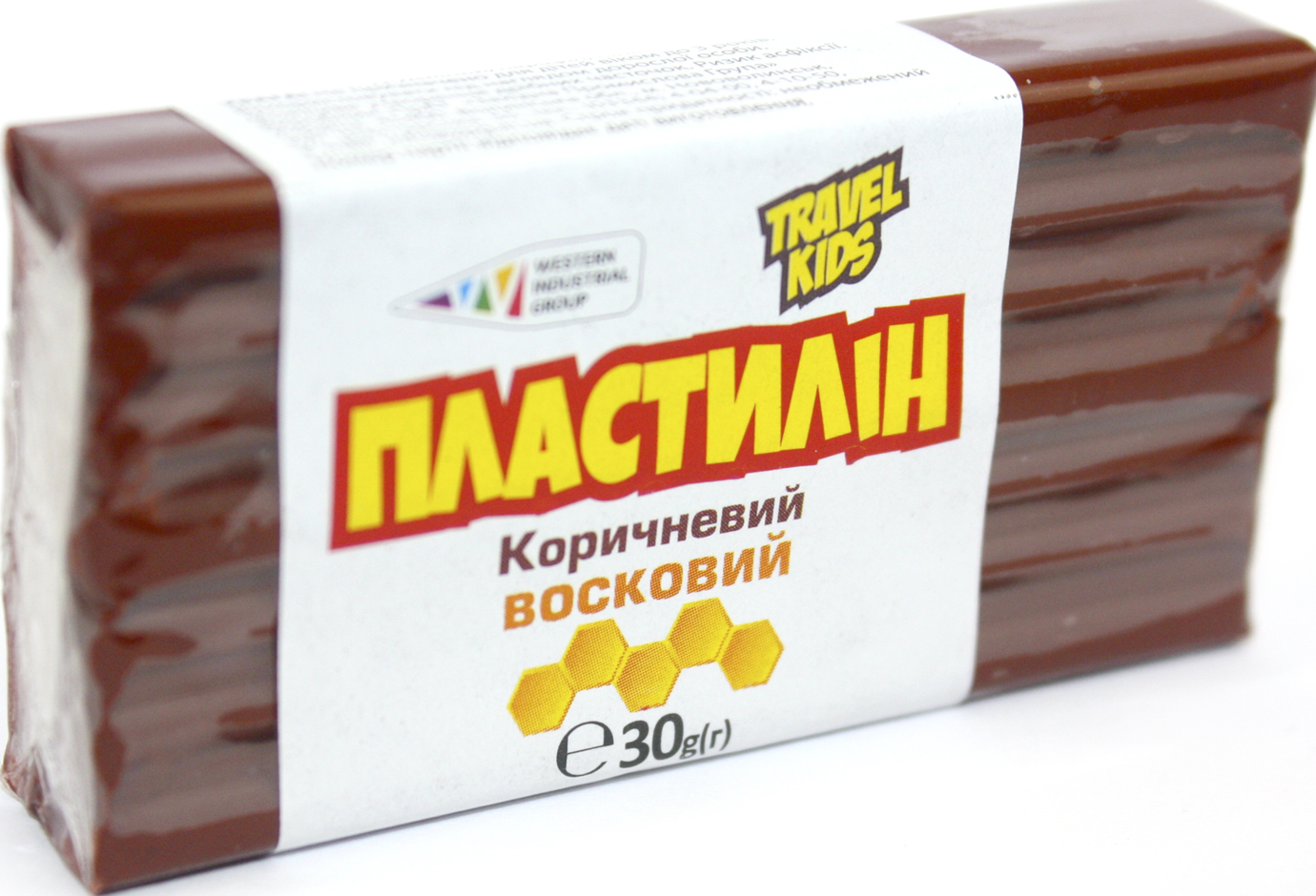 Пластилін "Гамма UA" 30гр коричневий,восковий №333109(12)(48) — купити | Канцелярський Сад
