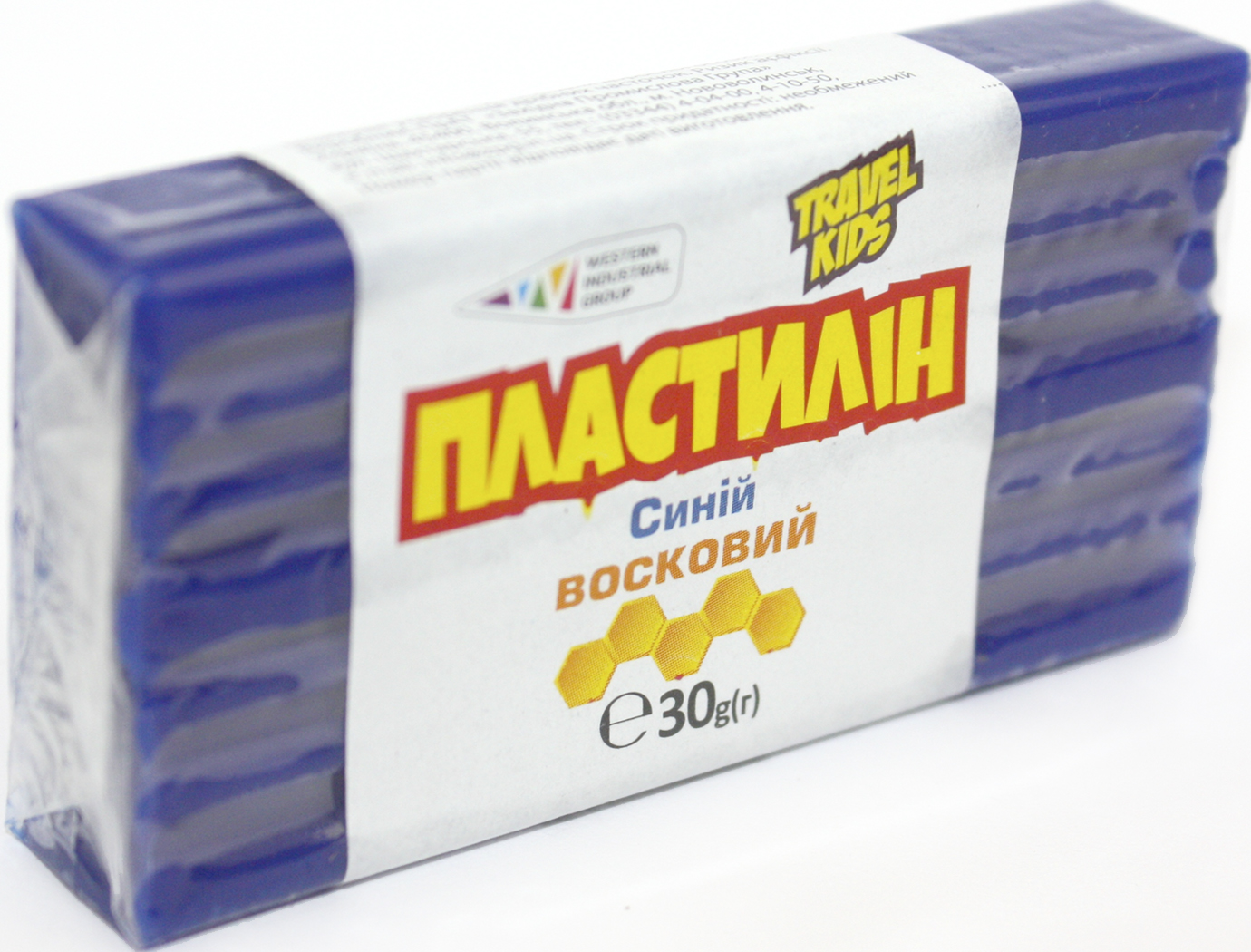 Пластилін "Гамма UA" 30гр синій,восковий №333105(12) — купити | Канцелярський Сад