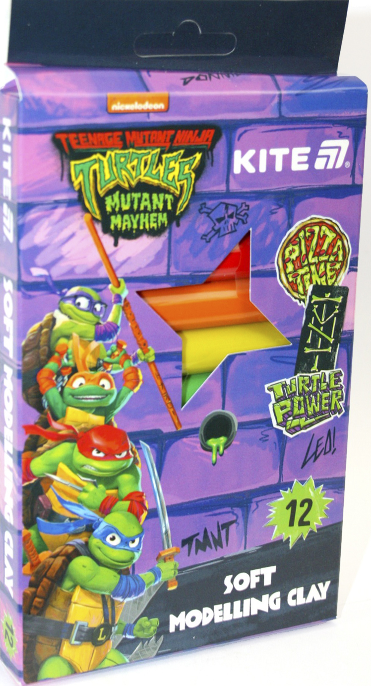 Пластилін "Kite" NT 12 кольор. 200гр воск. №NT25-086(1)(30)(60) — купити | Канцелярський Сад