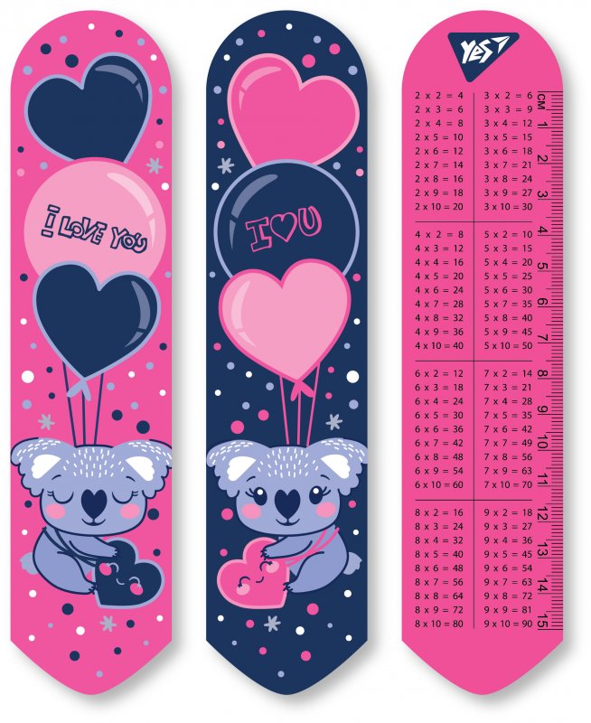 Закладка пласт. "Yes" №707720 2D Hi,koala!(10) — купити | Канцелярський Сад