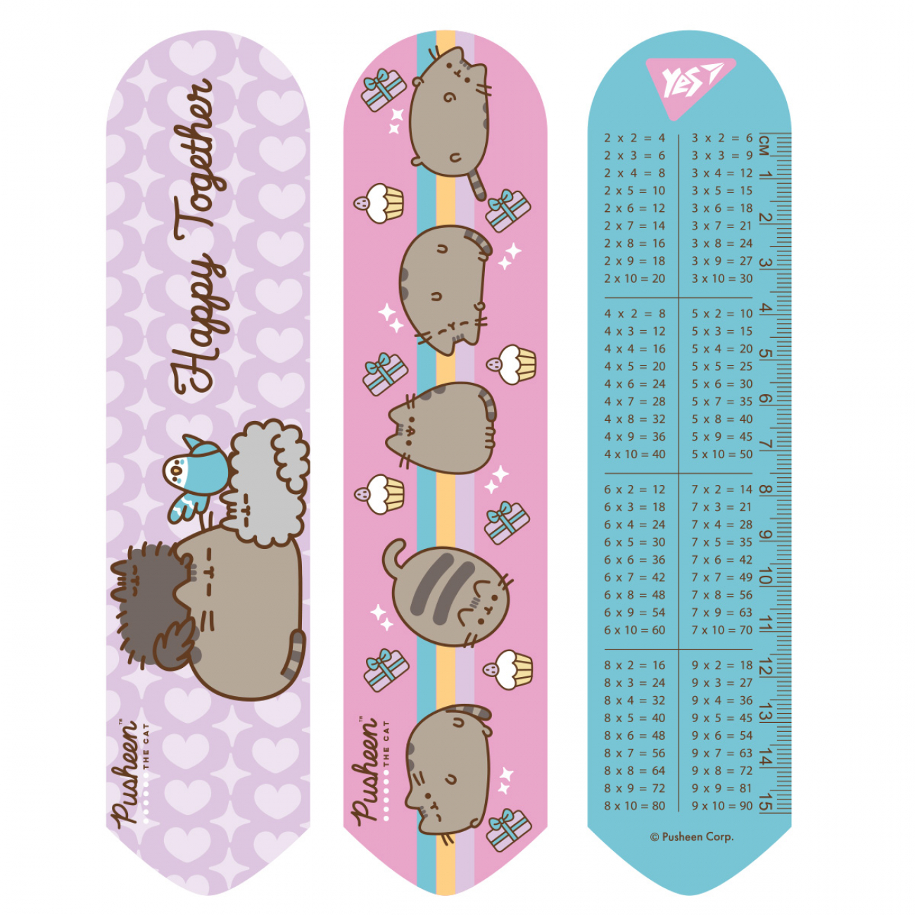 Закладка "Yes" №708132 Pusheen friends 2D(10)(100) — купити | Канцелярський Сад