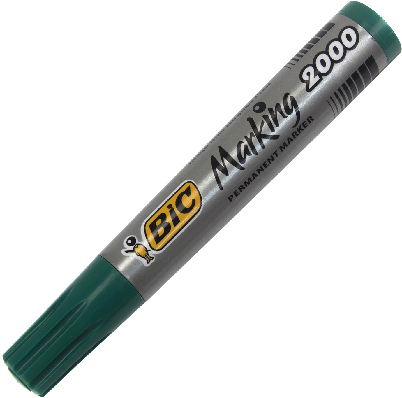 Маркер "Bic" 2000 №820912/0026/8209123 Permanent 0,8-3мм зелений(12) — купити | Канцелярський Сад